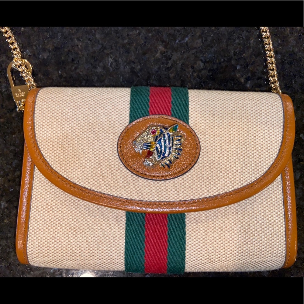 Gucci Rajah Mini Bag, Beige